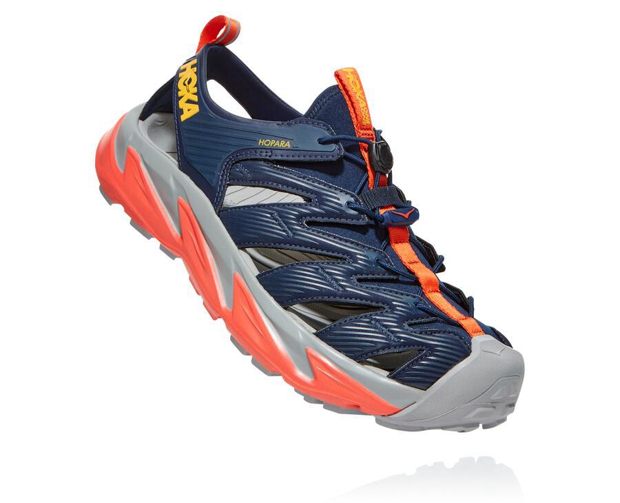 Hoka One One Sandale Panske Čierne/Červené - Hopara - 12450-FWYU